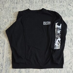 NIN Black Graphic Sweatshirt